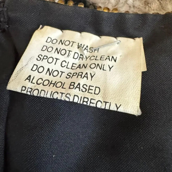 Vintage 80s Stenay Womens Blouse Top Size XL Black 100% Silk Beaded Floral Zip - Picture 6 of 10